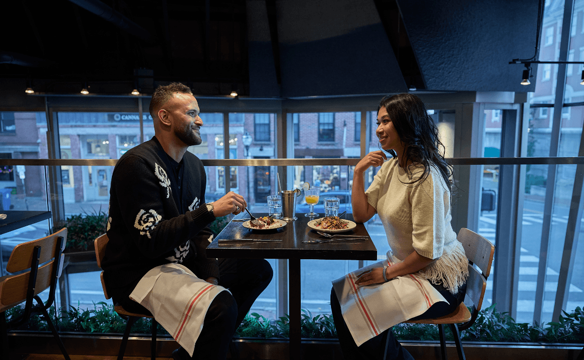 Dining at Old Port Square